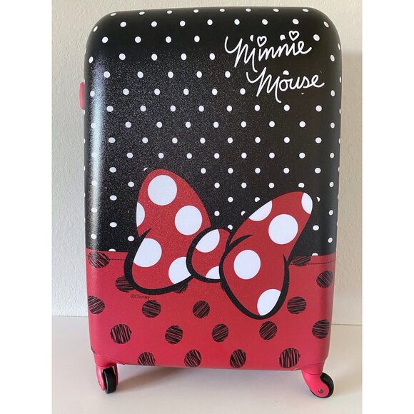 American Tourister Disney Hardside Spinner Minnie Mouse Suitcase Luggage 28" NEW - Picture 1 of 16
